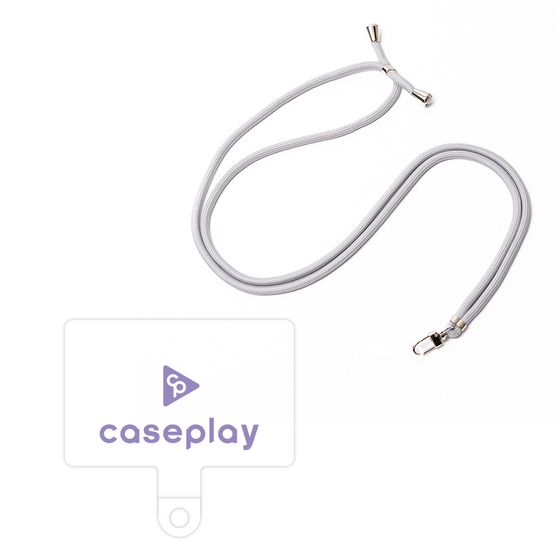 スマホショルダータグ［ オリジナル - caseplayロゴ - パープル/D ］