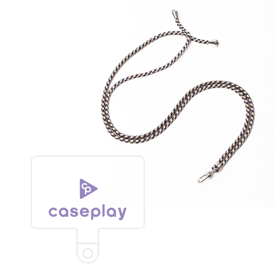 スマホショルダータグ［ オリジナル - caseplayロゴ - パープル/D ］