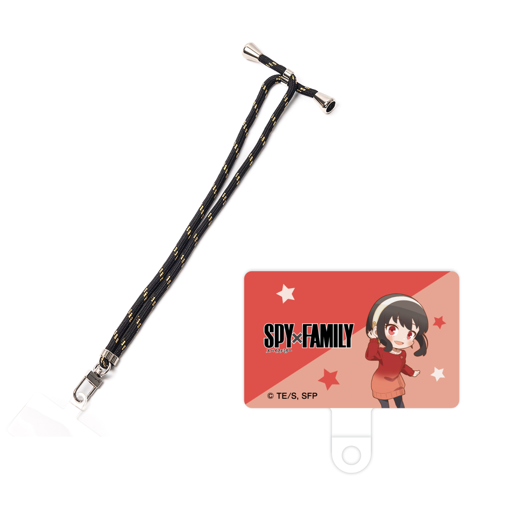 スマホハンドストラップ(細) - ブラック+ゴールド - SPY×FAMILY - ヨル・フォージャー