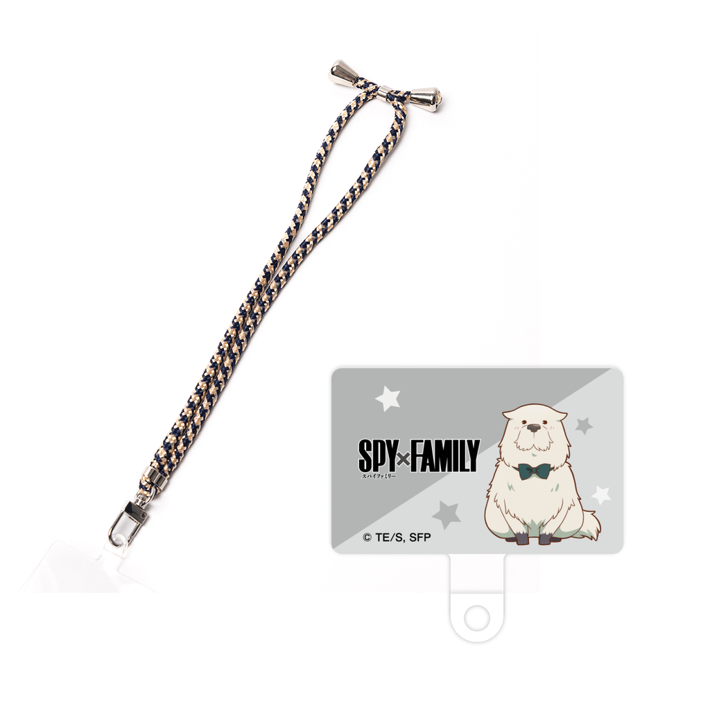 スマホハンドストラップ(細) - ネイビー+ゴールド - SPY×FAMILY - ボンド・フォージャー