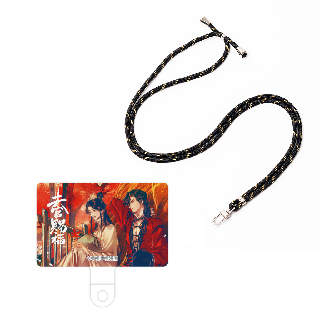 スマホショルダー(細) - ブラック+ゴールド - 天官賜福 - 謝憐と花城1