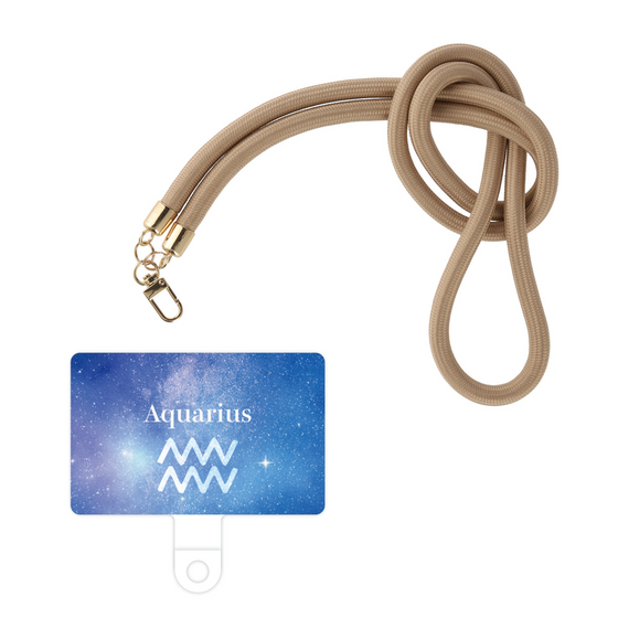 スマホショルダータグ［ STARRY SIGNS - オリジナル - Aquarius ］
