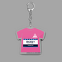 Tシャツ型アクリルキーホルダー［ Tシャツ型アクリルキーホルダー<ピンクver.> - RICKEY ］