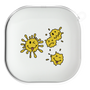 ワイヤレスイヤホンケース［ PAINTING SMILE Yellow ］