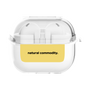 ワイヤレスイヤホンケース［ NATURAL COMMODITY Yellow ］