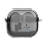 ワイヤレスイヤホンケース［ LANVIN en Bleu - Logo Pattern - Black ］