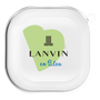 ワイヤレスイヤホンケース［ LANVIN en Bleu Hearts Green - ランバン ハート グリーン ］