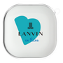 ワイヤレスイヤホンケース［ LANVIN en Bleu Hearts Blue - ランバン ハート ブルー ］