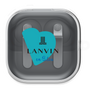 ワイヤレスイヤホンケース［ LANVIN en Bleu Hearts Blue - ランバン ハート ブルー ］
