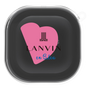 ワイヤレスイヤホンケース［ LANVIN en Bleu Hearts Pink - ランバン ハート ピンク ］