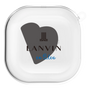 ワイヤレスイヤホンケース［ LANVIN en Bleu Hearts Black - ランバン ハート ブラック ］