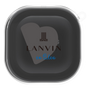 ワイヤレスイヤホンケース［ LANVIN en Bleu Hearts Black - ランバン ハート ブラック ］