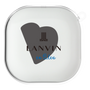 ワイヤレスイヤホンケース［ LANVIN en Bleu Hearts Black - ランバン ハート ブラック ］