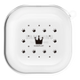 ワイヤレスイヤホンケース［ CASEPLAY Crown dots Black - ケースプレイ・クラウン・ドッツ ブラック ］