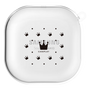 ワイヤレスイヤホンケース［ CASEPLAY Crown dots Black - ケースプレイ・クラウン・ドッツ ブラック ］