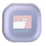 ワイヤレスイヤホンケース［ gnocco - スクエア - ピンク ］