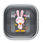 ワイヤレスイヤホンケース［ 内藤ルネ - Bunny ］