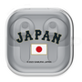ワイヤレスイヤホンケース［ 侍ジャパン - ワードマーク - 褐色/勝色 ］