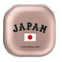 ワイヤレスイヤホンケース［ 侍ジャパン - ワードマーク - 褐色/勝色 ］
