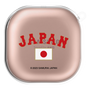 ワイヤレスイヤホンケース［ 侍ジャパン - ワードマーク - 紅色 ］
