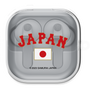 ワイヤレスイヤホンケース［ 侍ジャパン - ワードマーク - 紅色 ］