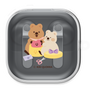ワイヤレスイヤホンケース［ KiKiQUOKKA - ハピネス ］