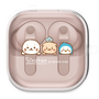 ワイヤレスイヤホンケース［ しろたん - お顔 ］