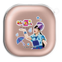 ワイヤレスイヤホンケース［ ももくろちゃんZ - れいにーれにちゃん - 総柄 ］