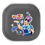 ワイヤレスイヤホンケース［ ももくろちゃんZ - れいにーれにちゃん - 総柄 ］