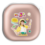 ワイヤレスイヤホンケース［ ももくろちゃんZ - たんぽぽしおりん - 総柄 ］
