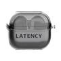 ワイヤレスイヤホンケース［ LATENCY - Logotype - Black ］