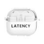 ワイヤレスイヤホンケース［ LATENCY - Logotype - Black ］