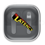 ワイヤレスイヤホンケース［ LATENCY - Rock logo ］