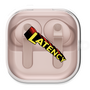 ワイヤレスイヤホンケース［ LATENCY - Rock logo ］