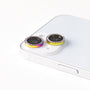 ラインストーンレンズガラス(２レンズ)  for Apple iPhone 14 Plus [ レインボー ]