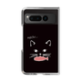 クリアケース［ 食いしん坊なねこ - Black ］