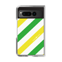 クリアケース［ Big Stripe - Green × Yellow ］