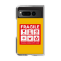 クリアケース［ FRAGILE Sticker - Yellow ］