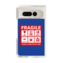 クリアケース［ FRAGILE Sticker - Blue ］