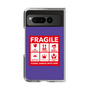 クリアケース［ FRAGILE Sticker - Purple ］