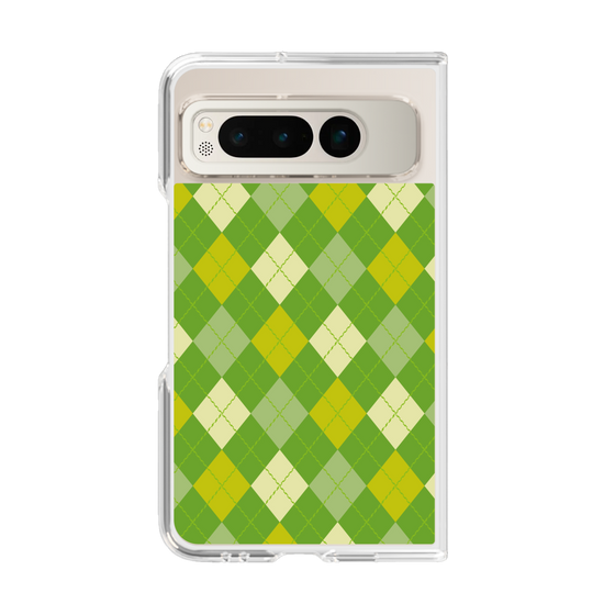 クリアケース［ Argyle - Green ］