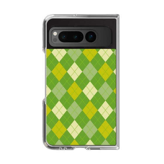 クリアケース［ Argyle - Green ］