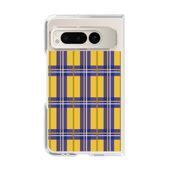 クリアケース［ Tartan Check - Yellow ］