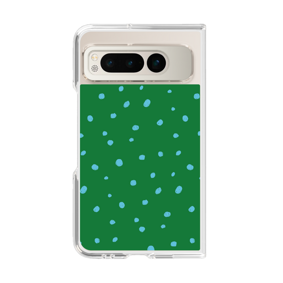クリアケース［ Drawing Dot - Green ］