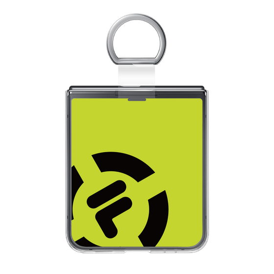 リング付き着せ替えシート［ FILA Logo-2 Neo Green - フィラ ロゴ-2 ネオグリーン  ］