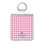 リング付き着せ替えシート［ Houndstooth Pattern Pink with LANVIN en Bleu logo- ランバン 千鳥格子柄 ピンク ］