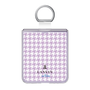 リング付き着せ替えシート［ Houndstooth Pattern Purple -with LANVIN en Bleu logo ランバン 千鳥格子柄 パープル ］