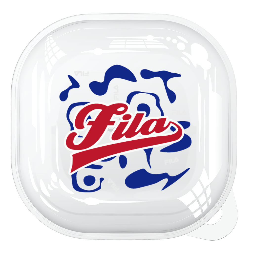 Samsung Galaxy Buds2 ハードケース［ FILA - ART - Blue ］