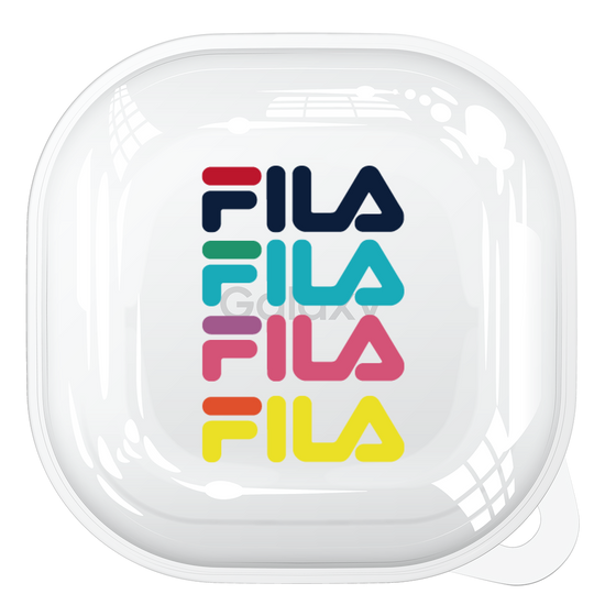 Galaxy Buds2 ハードケース［ Colorful FILA Logo - カラフル フィラ ロゴ ］