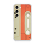 Galaxy 着せ替えプレート［ RETORO CASSETTE TAPE - Opacity White ］